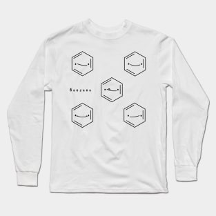 Cute Benzene Rings Pack Long Sleeve T-Shirt